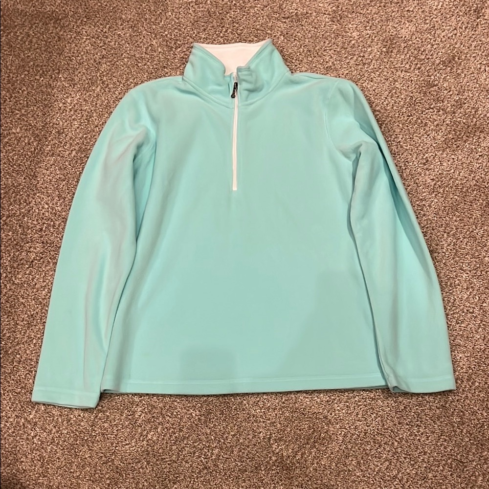 Aqua Quarter-Zip Pullover